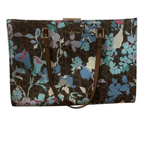 Calvin Klein Multicolor Floral Tote Bag